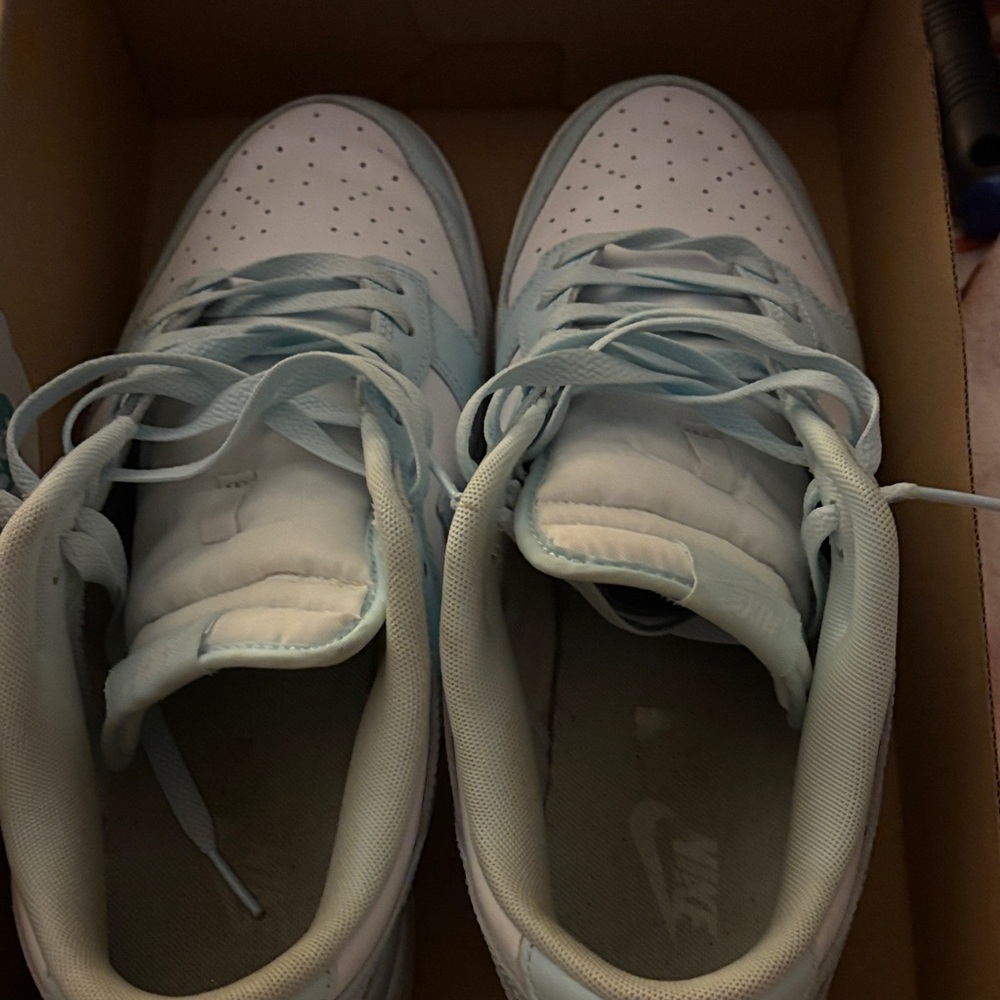 Nike Air White and Light Blue Sneakers